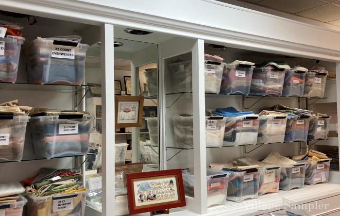 Many fabrics to choose from